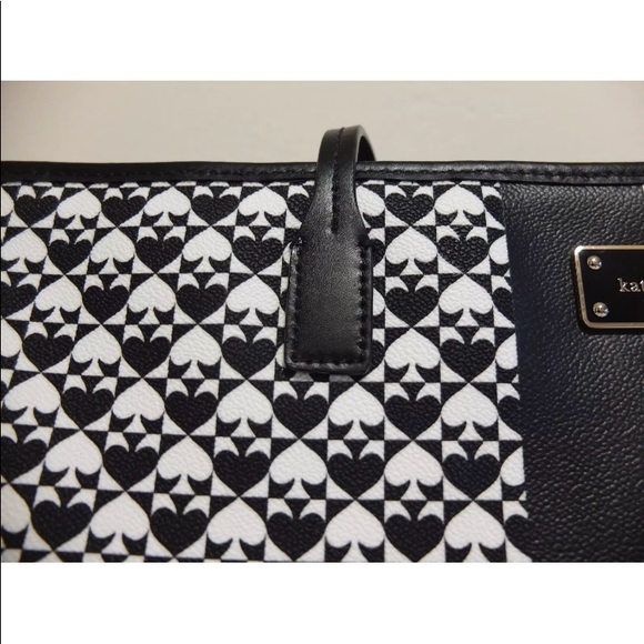 NWT KATE SPADE PENN PLACE BLACK WHITE DIAPER BAG - Picture 4 of 7